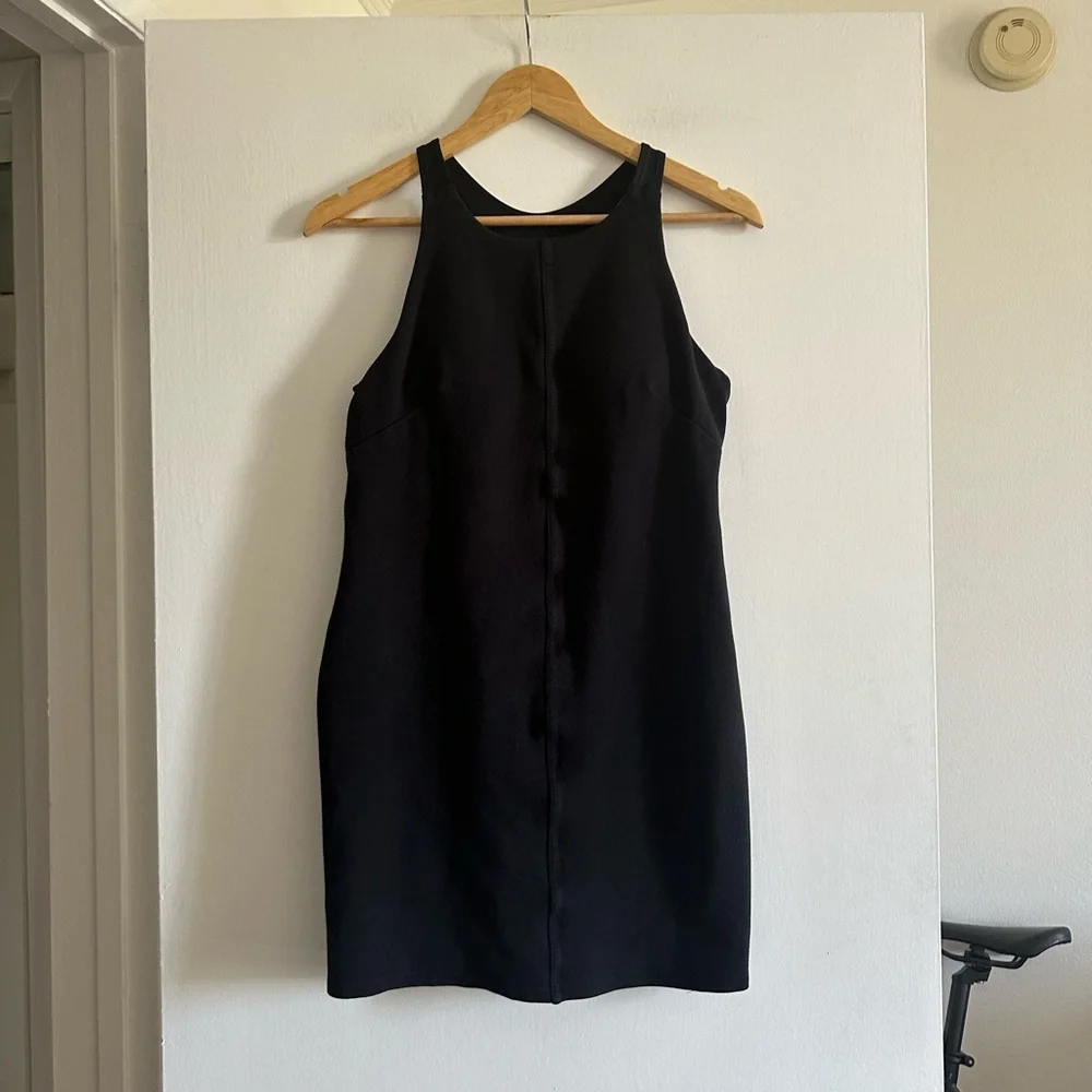 Athleta Black Whirlwind Shelf Bra Tank Dress Size Small EUC - Picture 5 of 12